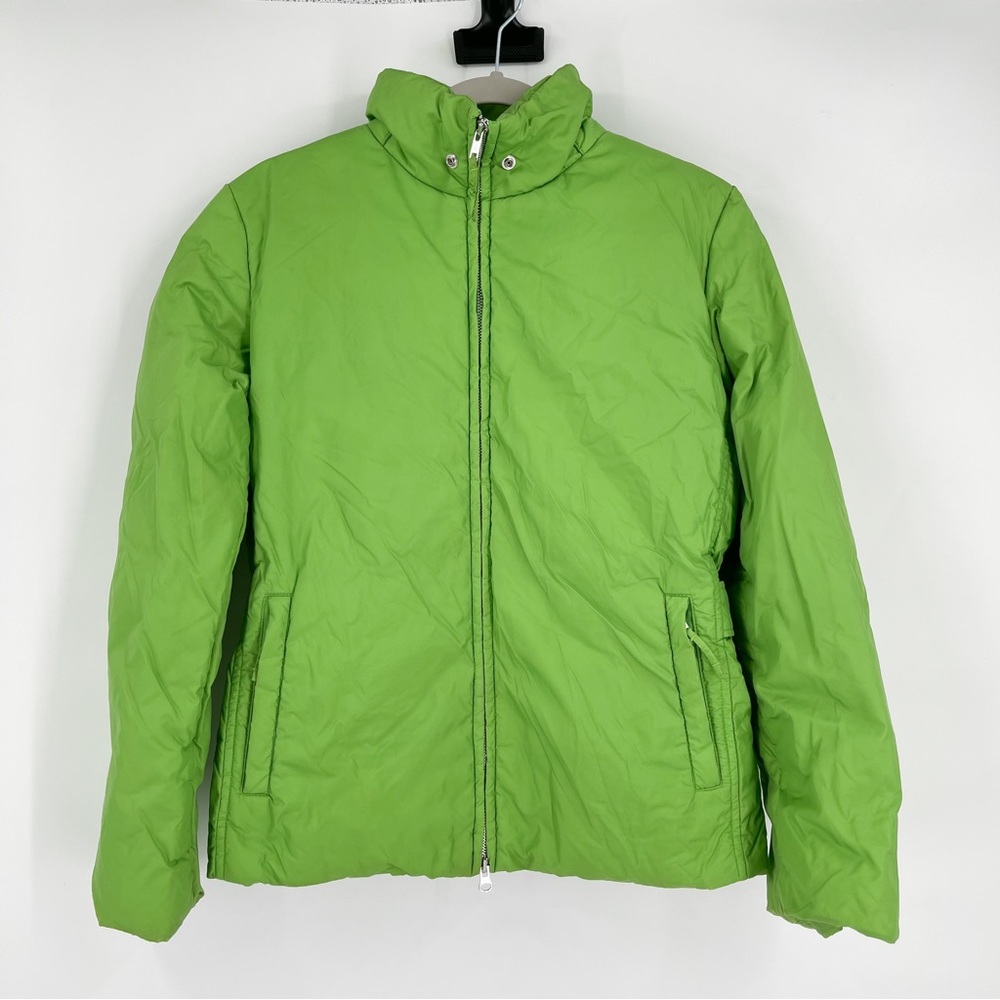 United Colors of Benetton Green Down Feather Filled Zip Up Jacket Women’s Small